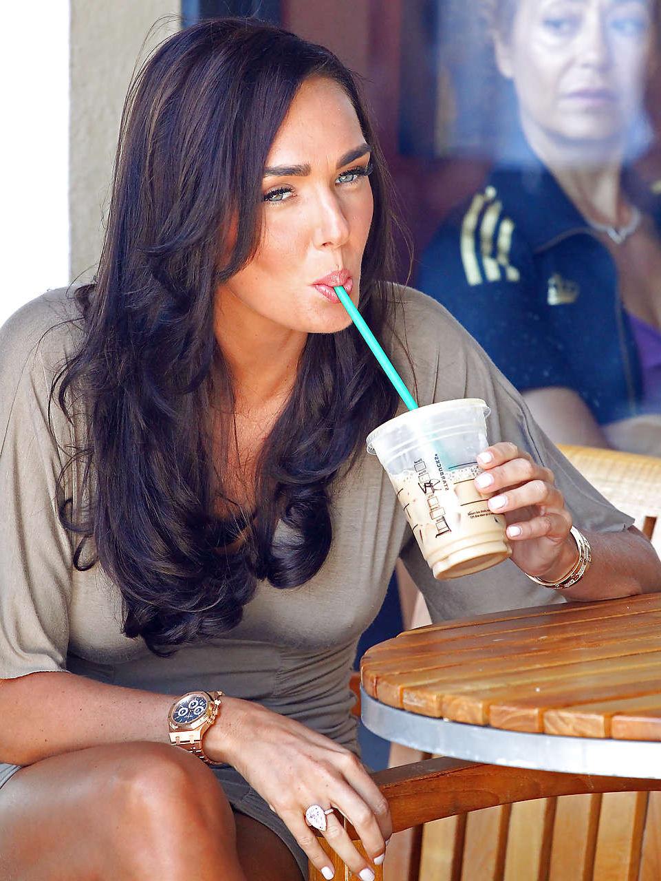 16P Tamara Ecclestone showing her white see thru panties upskirt on street paparazzi