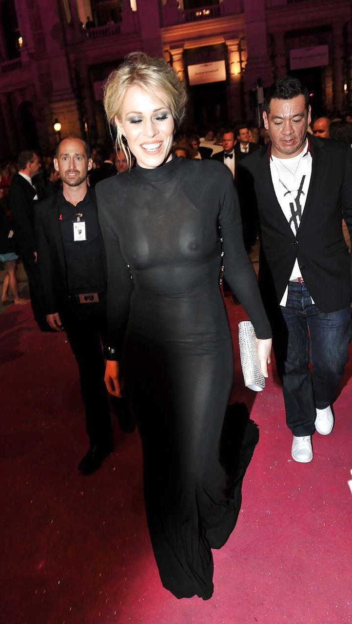 16P Natasha Bedingfield exposing her nice boobs in see thru dress