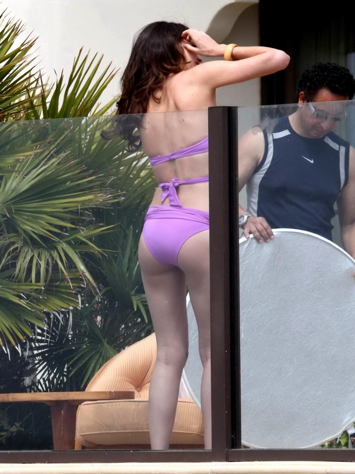 16P Miranda Kerr downblouse at 'Have Faith Swimwear' photoshoot in Malibu
