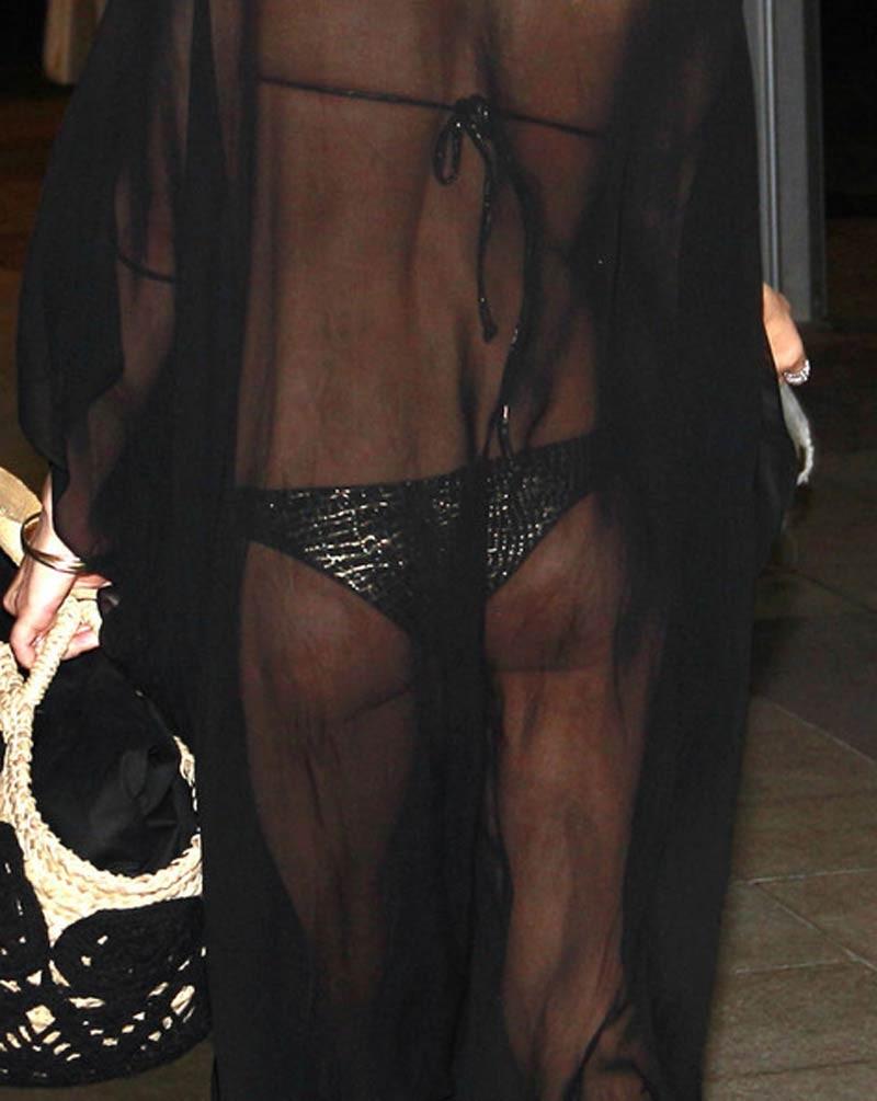 16P Stacy Ferguson great ass in see through dress