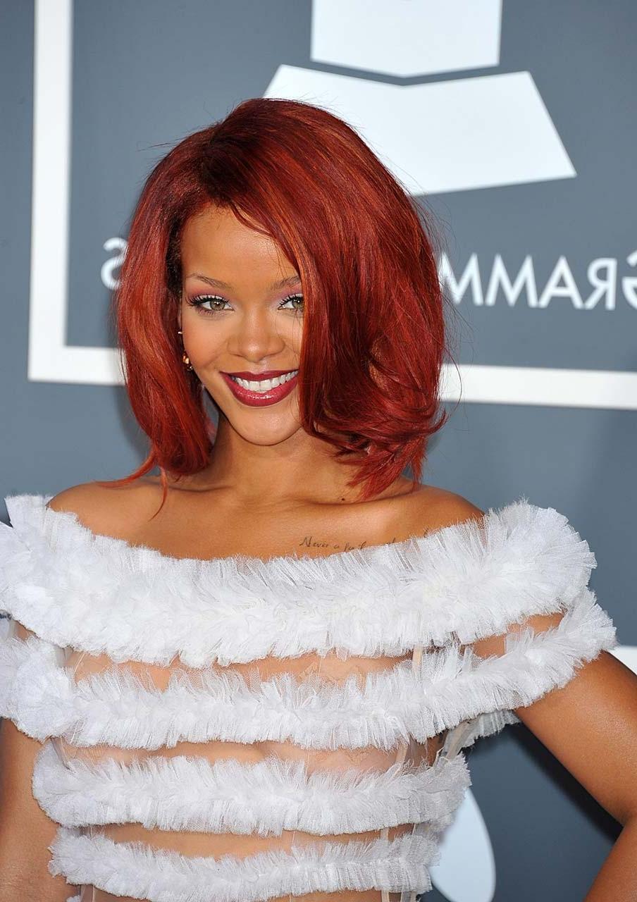 10P Rihanna exposing her boobs and see thru panties in see thru dress paparazzi pict