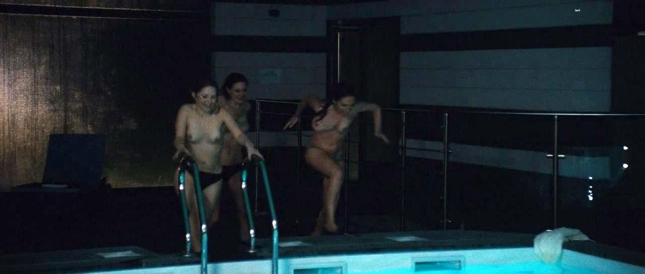 10P Camille Rowe exposing her nice big boobs and fucking hard with some guy in movie