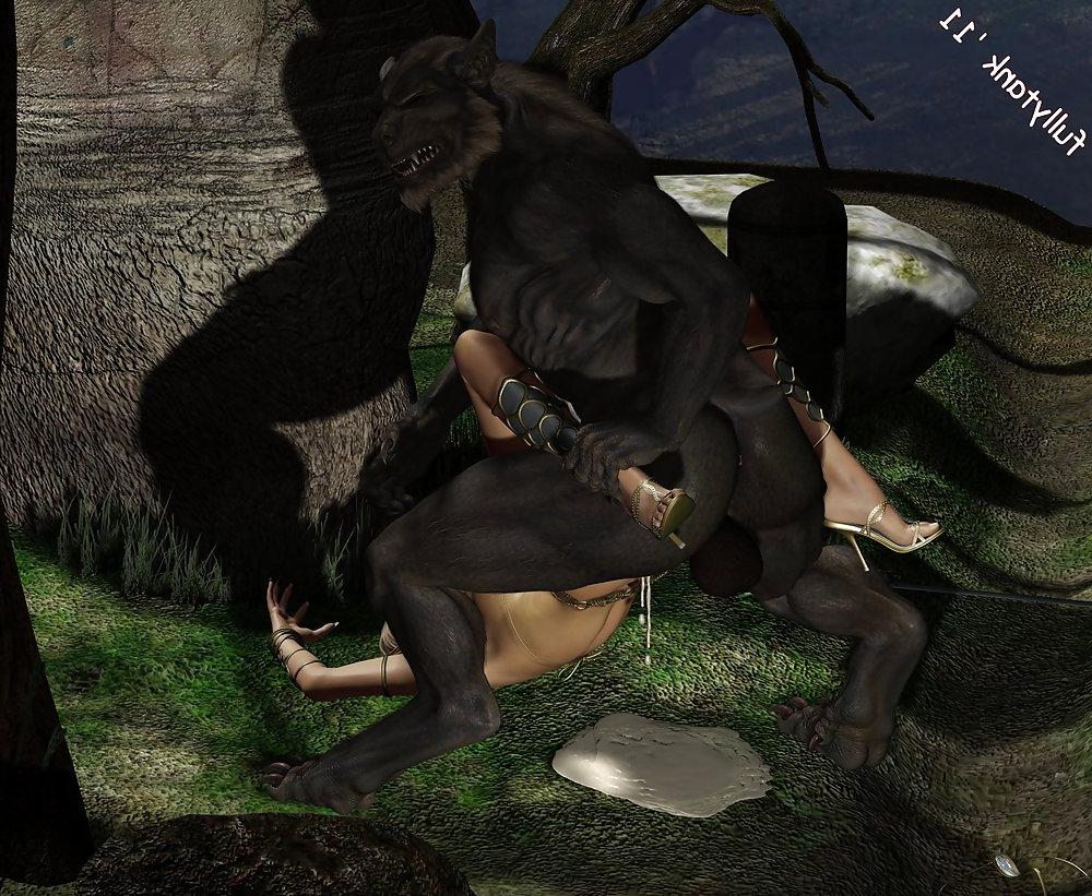 25P Captive Elf beauty fucked by volf