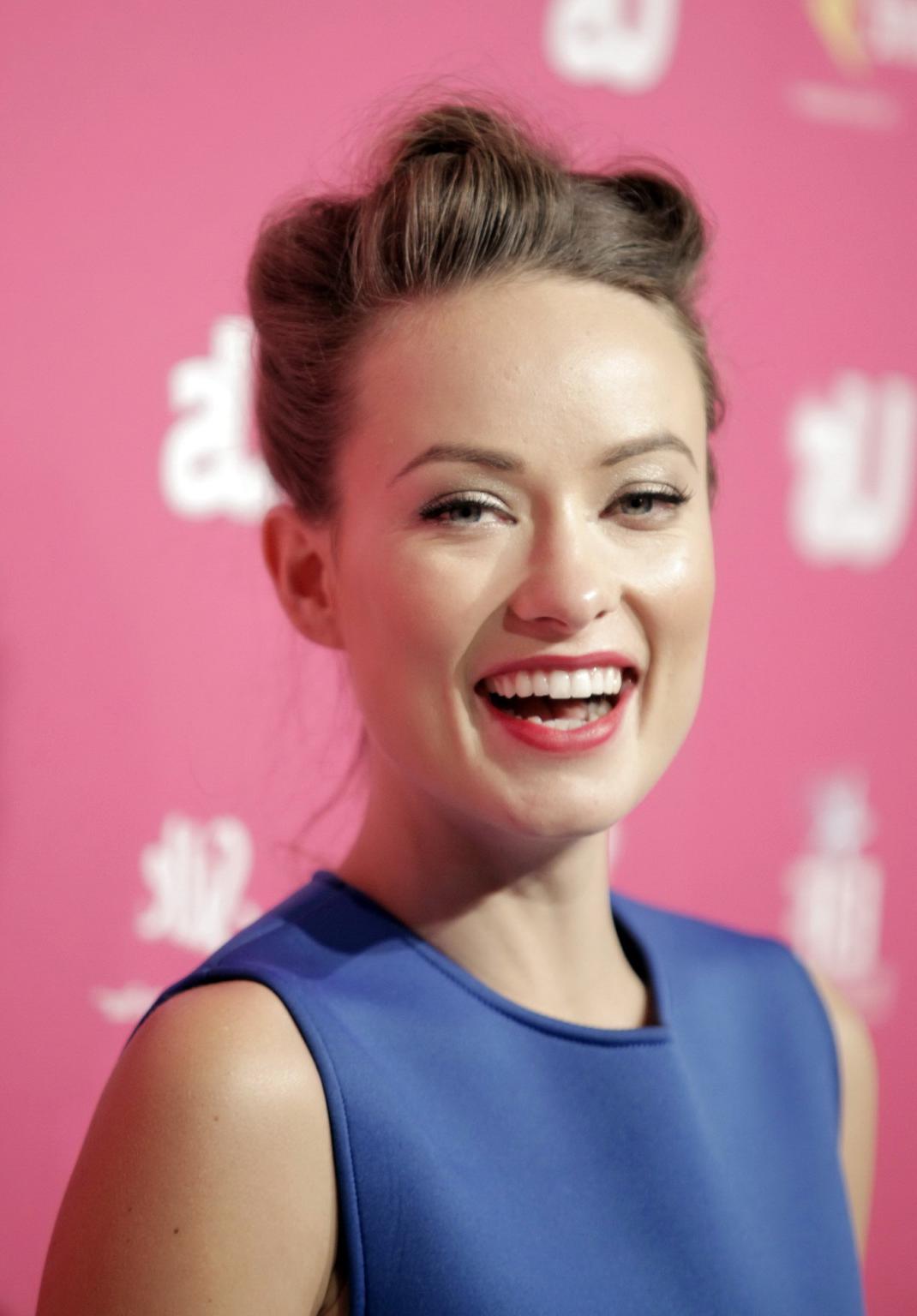 16P Olivia Wilde showing off her boobs in see-through top for Details Magazine - Dec