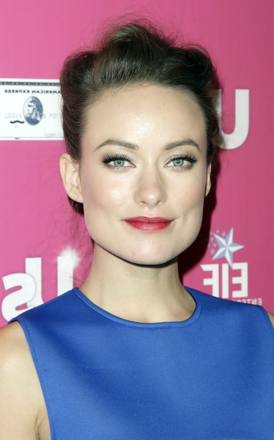 16P Olivia Wilde showing off her boobs in see-through top for Details Magazine - Dec