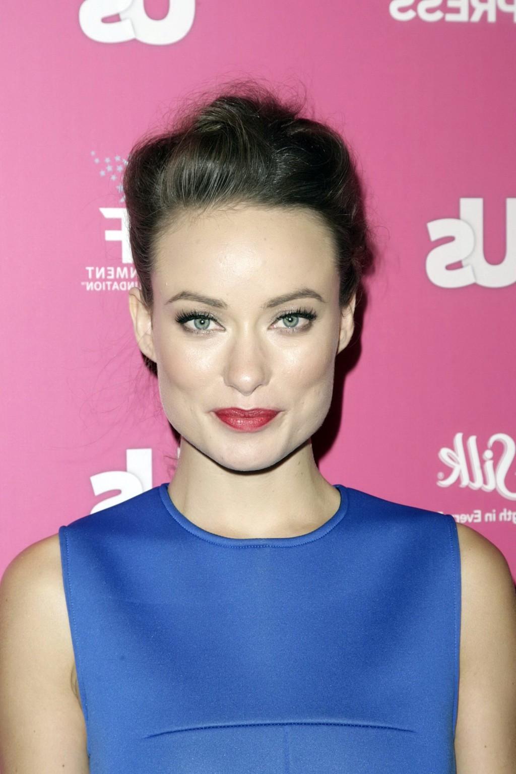 16P Olivia Wilde showing off her boobs in see-through top for Details Magazine - Dec