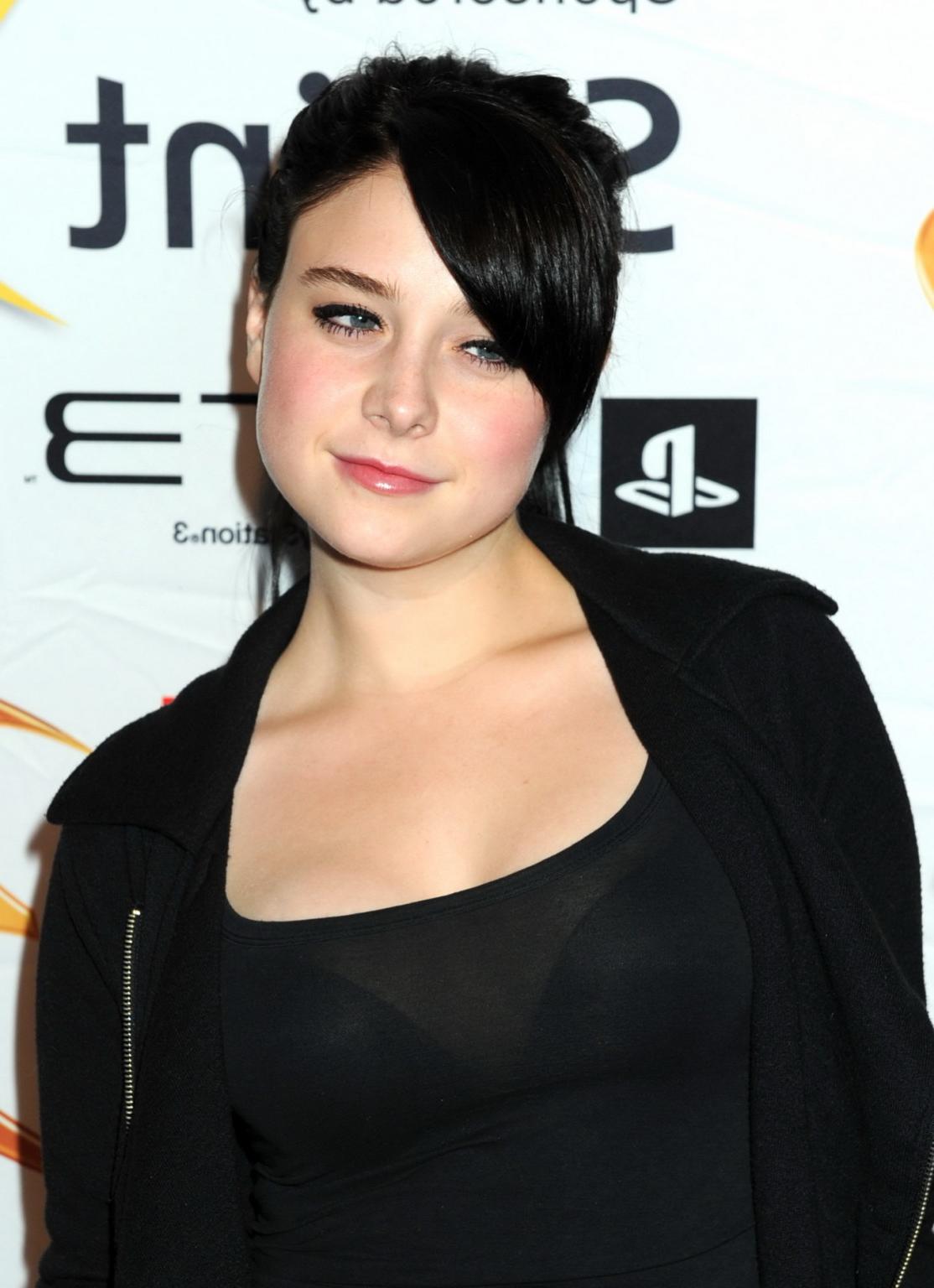 16P Alessandra Torresani wearing black bra  see through top at Marvel vs Capcom 3 Co