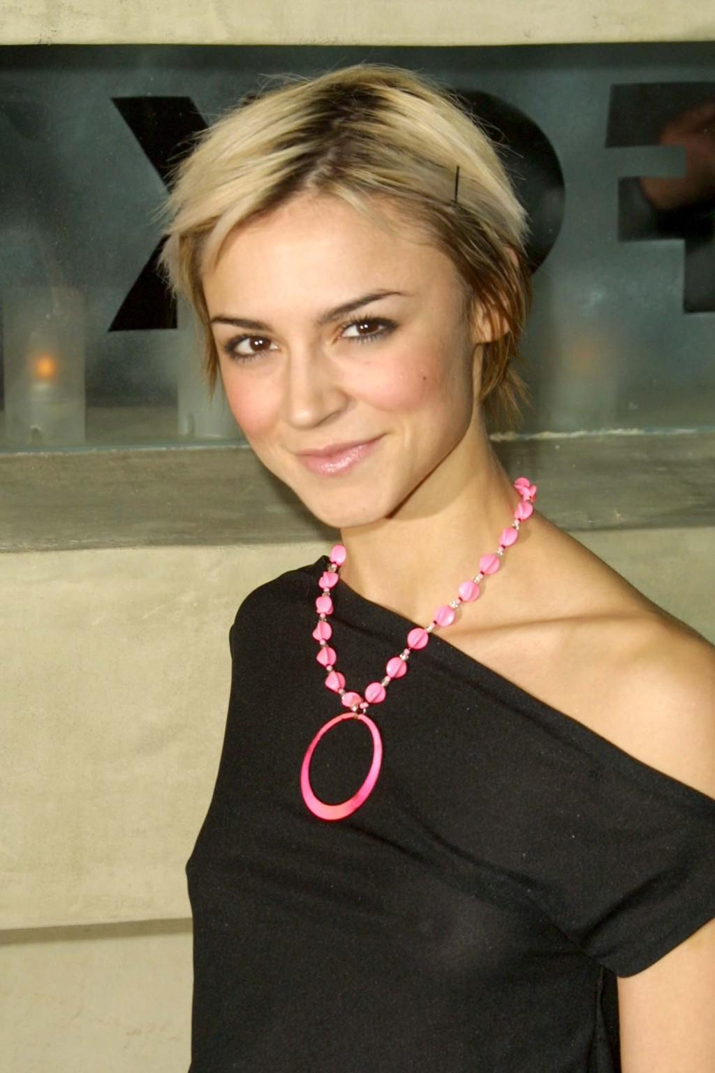 15P Samaire Armstrong braless in see-through top at the Fox Broadcasting Network Pri