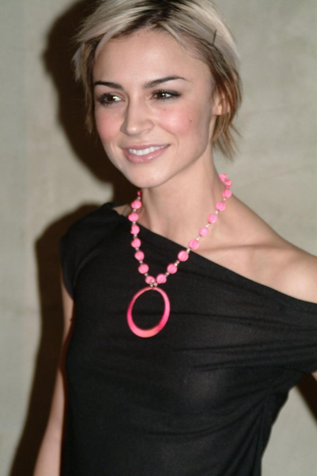 15P Samaire Armstrong braless in see-through top at the Fox Broadcasting Network Pri