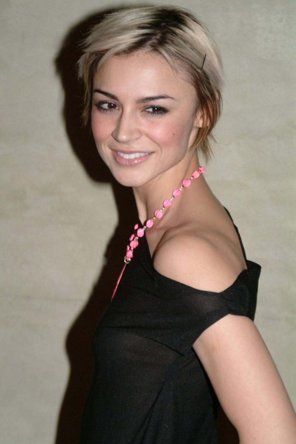 15P Samaire Armstrong braless in see-through top at the Fox Broadcasting Network Pri