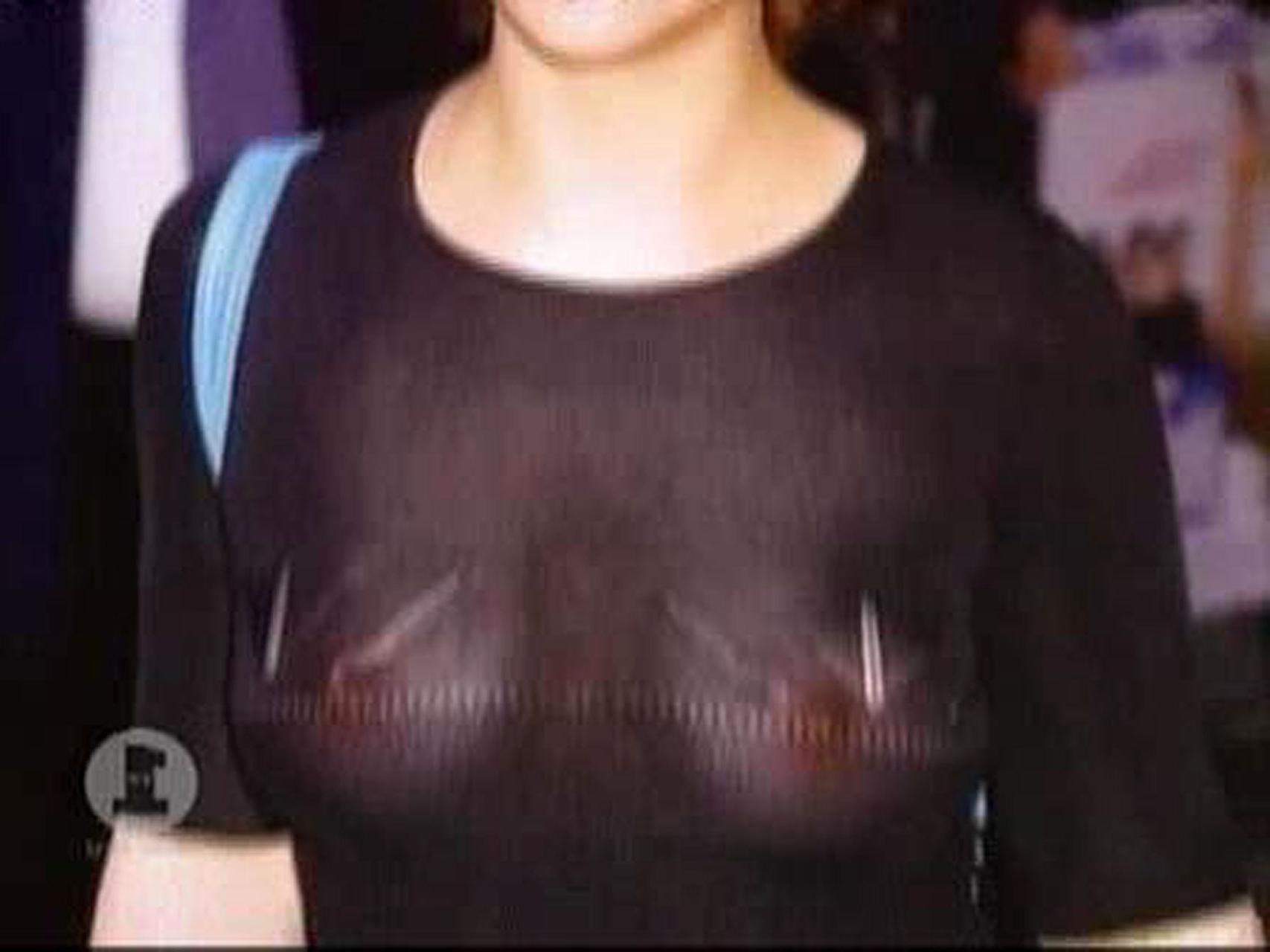 16P Hilary Swank very sexy and hot paparazzo see thru photos