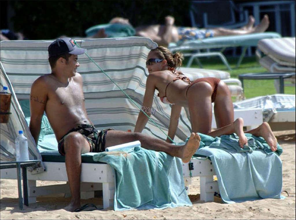 10P Jessica Alba showing her nice tits in see thru and posing nude on bed