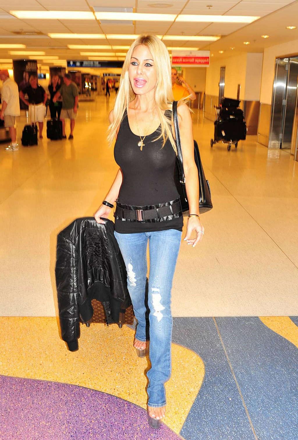 16P Shauna Sand exposing her nice big tits in see thru top