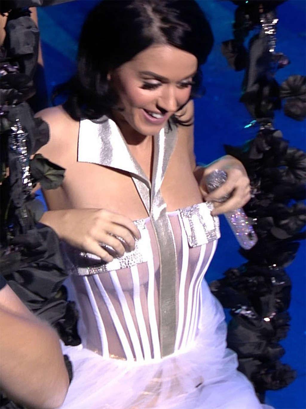 10P Katy Perry leggy and tits exposed in see thru dress paparazzi pictures