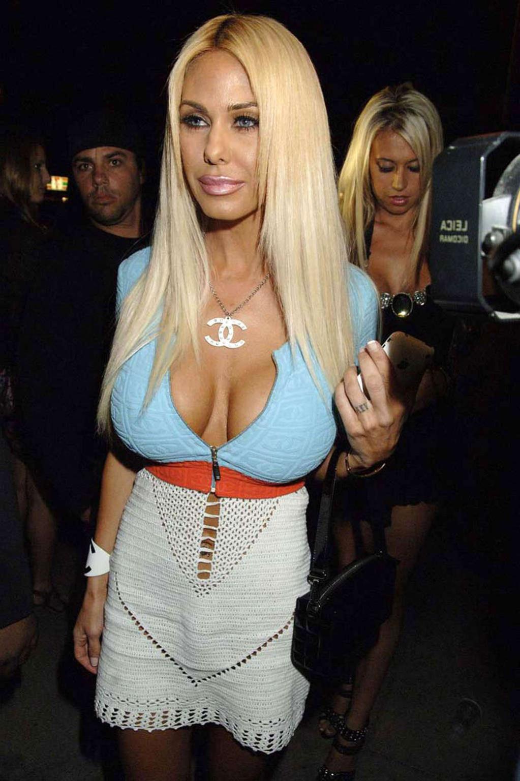 16P Shauna Sand exposing her pussy in see thru panties upskirt paparazzi pictures