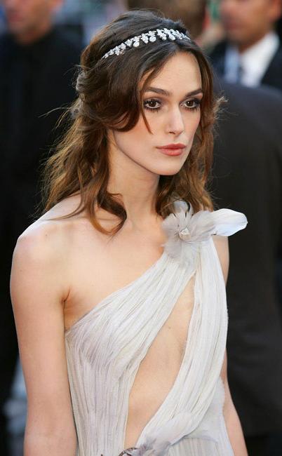 16P Keira Knightley in sexy see through wet shirt