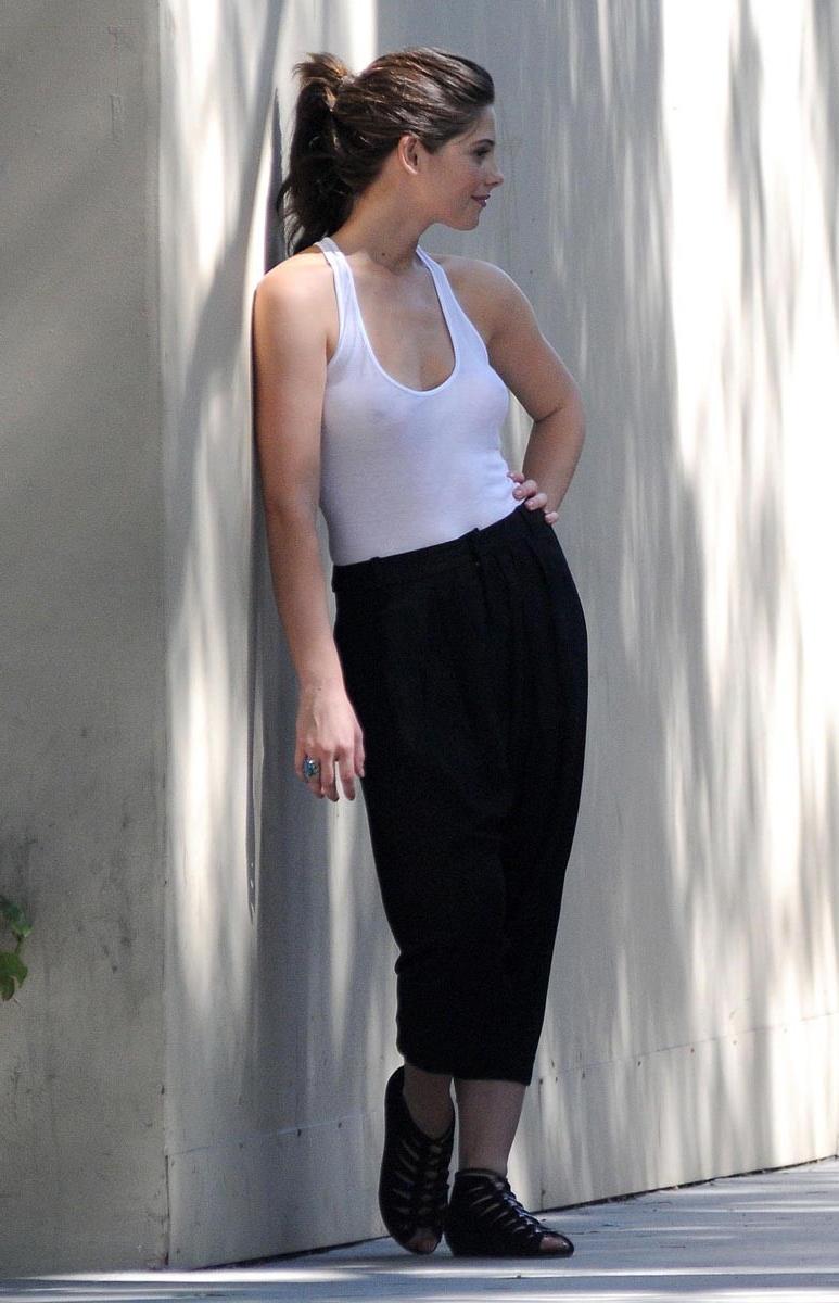 15P Ashley Green see through while wearing shirt