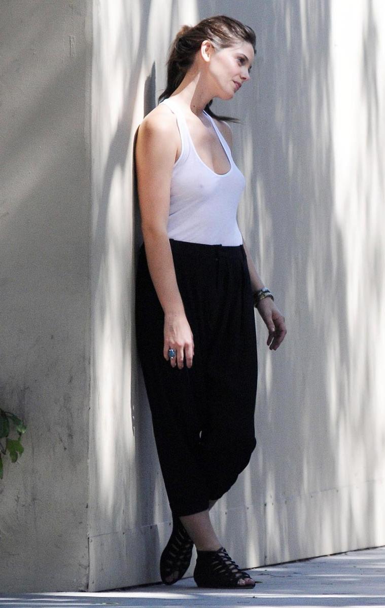 15P Ashley Green see through while wearing shirt