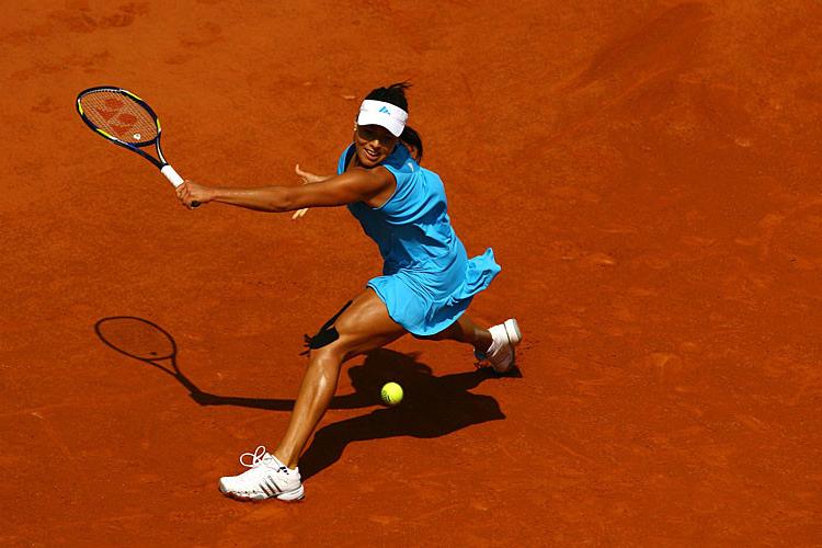 10P Ana Ivanovic downblouse and upskirt on court paparazzi pictures and posing very 