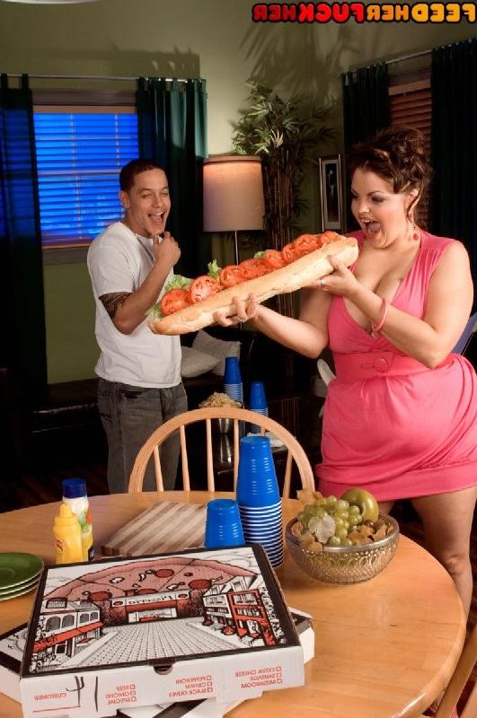 16P You can grab her attention only with two things together - cock and food