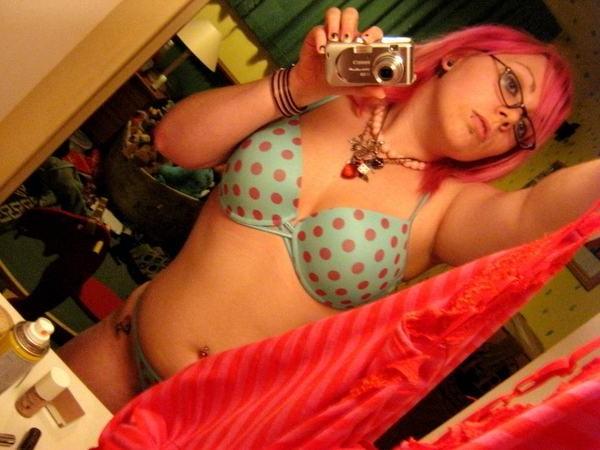 15P Chubby and busty amateur teen punk emo girlfriend
