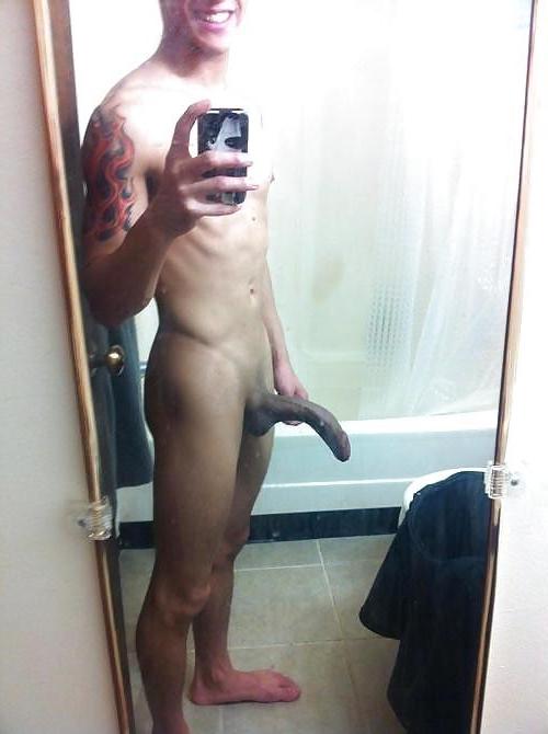 16P Real amateur guy with huge white penis