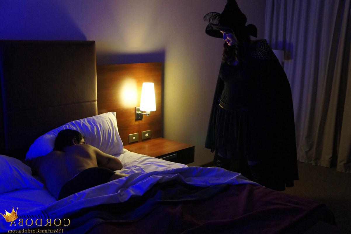 19P Halloween Witch Mariana Cordoba gives an unsuspecting 
