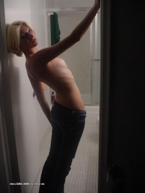 10P Compilation of a slim blonde babe stripping naked on cam