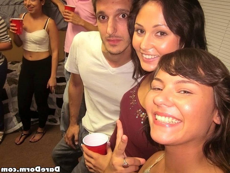 15P Naughty college girls fucked in their horny dorm party