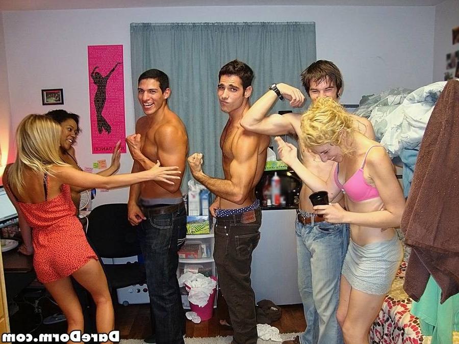 15P Horny real college girls fucked wild in their dorm party