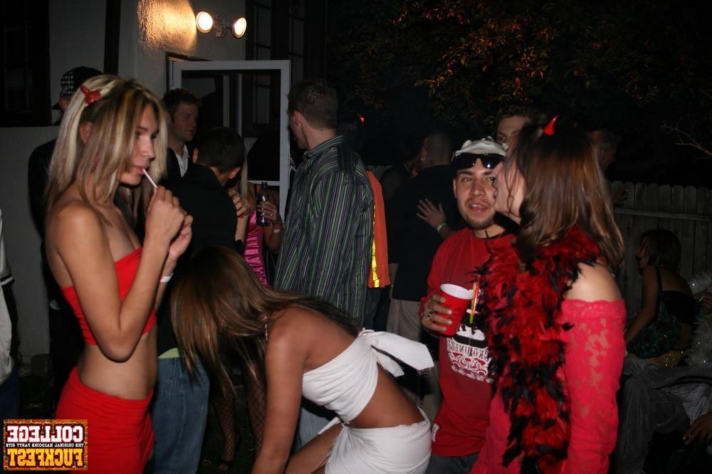 12P Drunk horny chicks start getting dirty and strip during a party