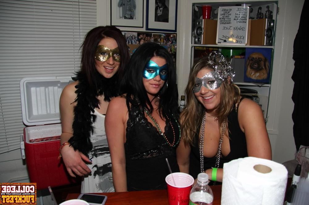 12P Drunk teen slut gets wild and naughty at the Mardi Gras Party