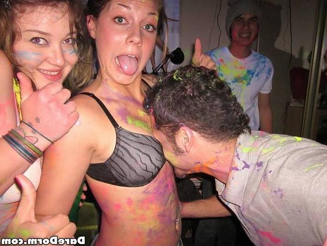 15P Real college girls fucking hard after a great dorm party
