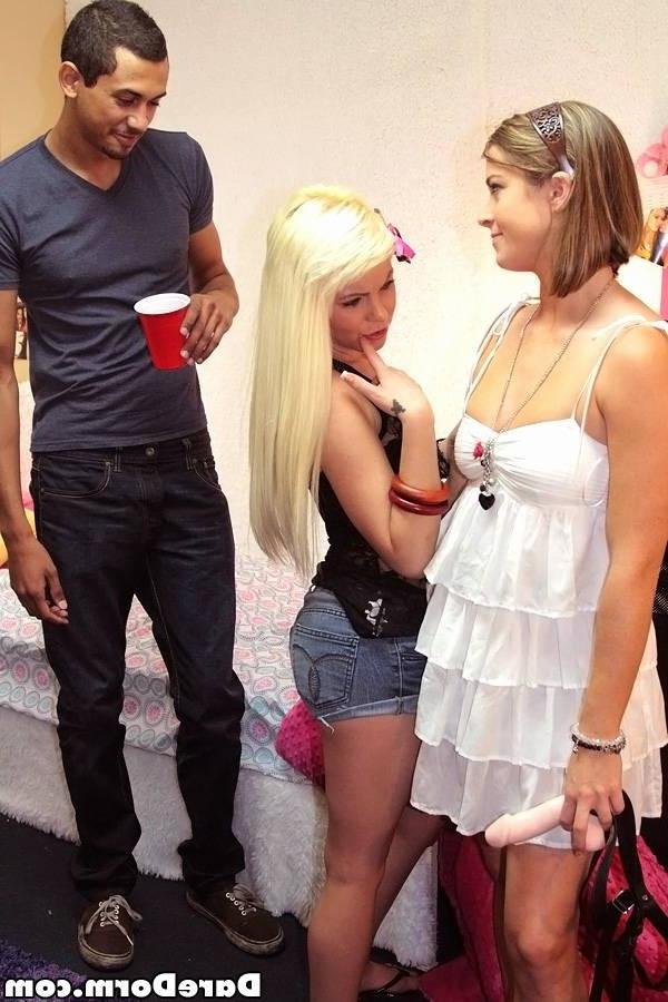 15P Naughty college girls got fucked in their dorm party