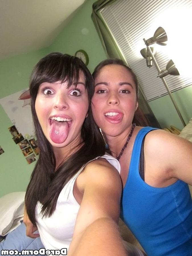 15P Naughty college girls playing with toys in their dorm party