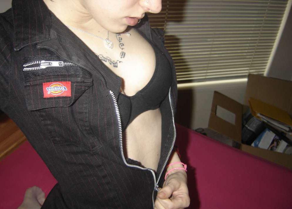 16P Photo compilation of a busty punk chick's selfpics