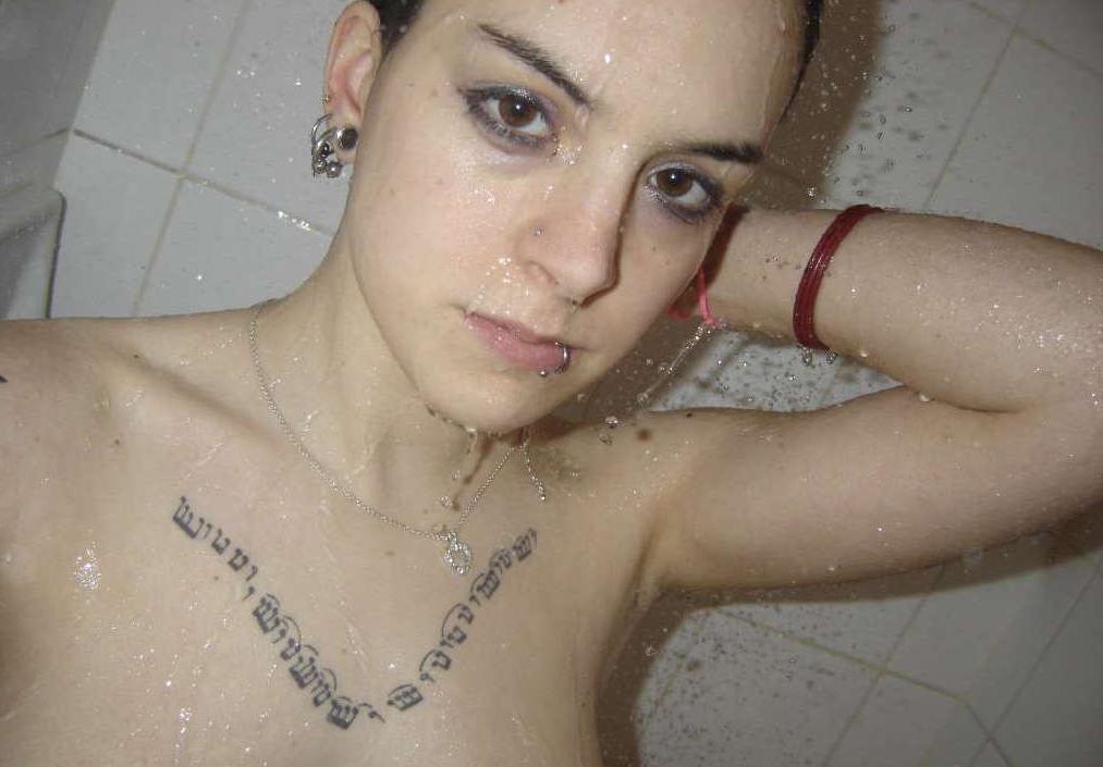 16P Photo compilation of a busty punk chick's selfpics