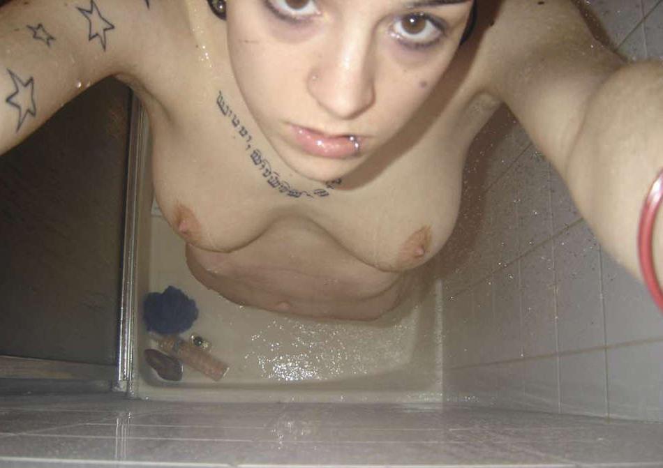 16P Photo compilation of a busty punk chick's selfpics