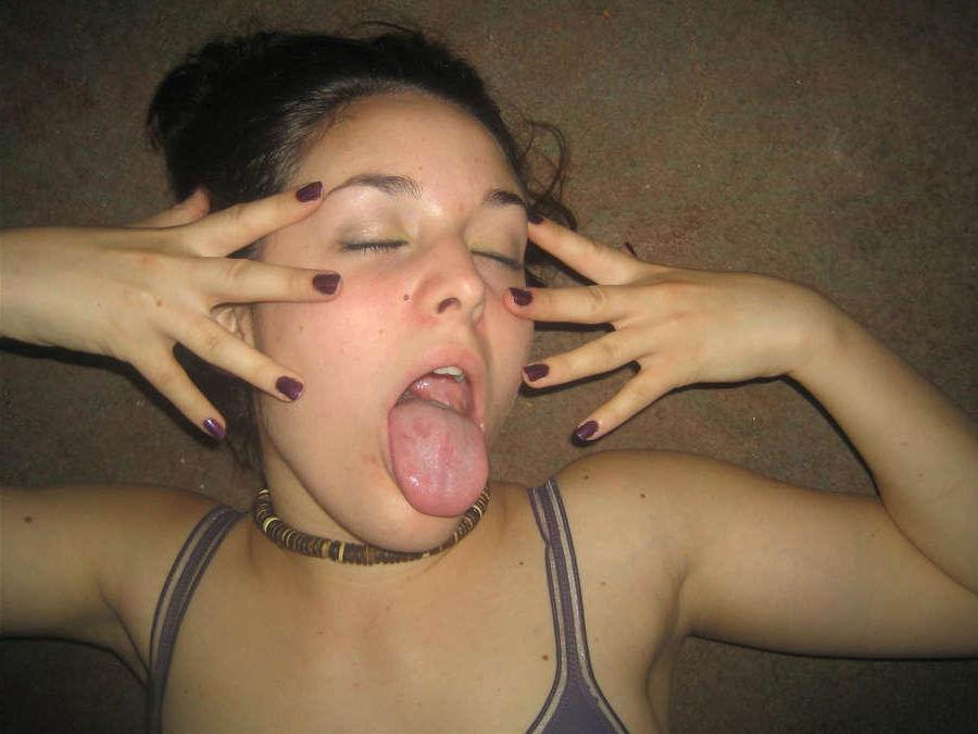 15P Photo compilation of a horny chick who got spermed up big time