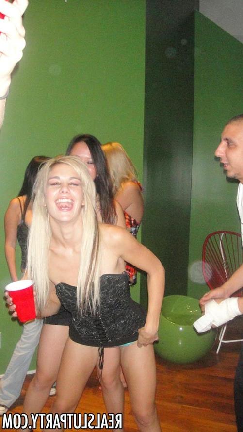 17P Drunk slut blonde college teens hardcore group sex party