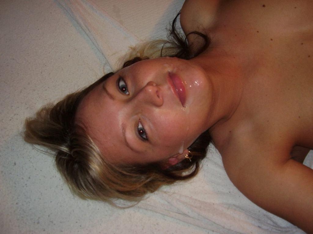 15P Busty amateur teen girlfriend sucks for homemade facial cumshot