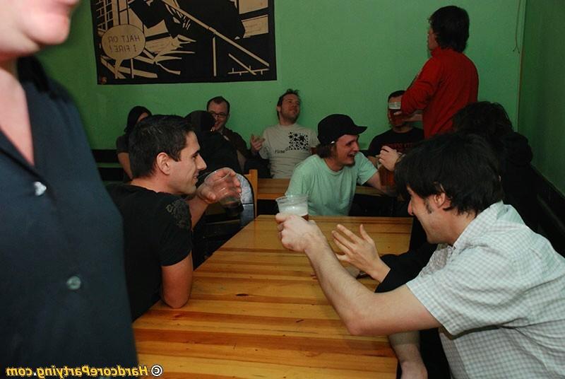 17P Happy hour time finishes in amazing group hardcore sex