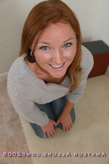 16P blue eyed redhead gets mouthfull of cum