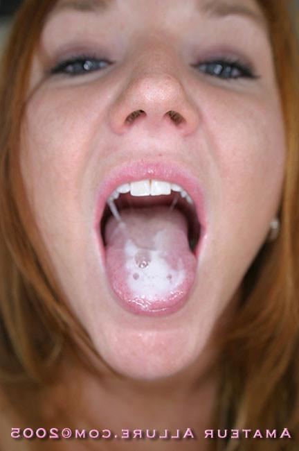 16P blue eyed redhead gets mouthfull of cum