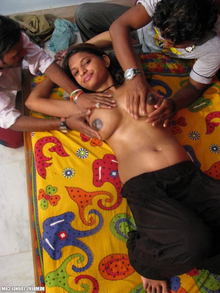 12P Raj And Akshay With Khushi Indian babe gets played with
