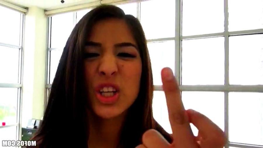 16P Megan Salinas toying both her tight love holes