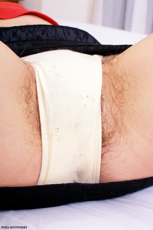 18P Brunette teen toys her huge hairy twat