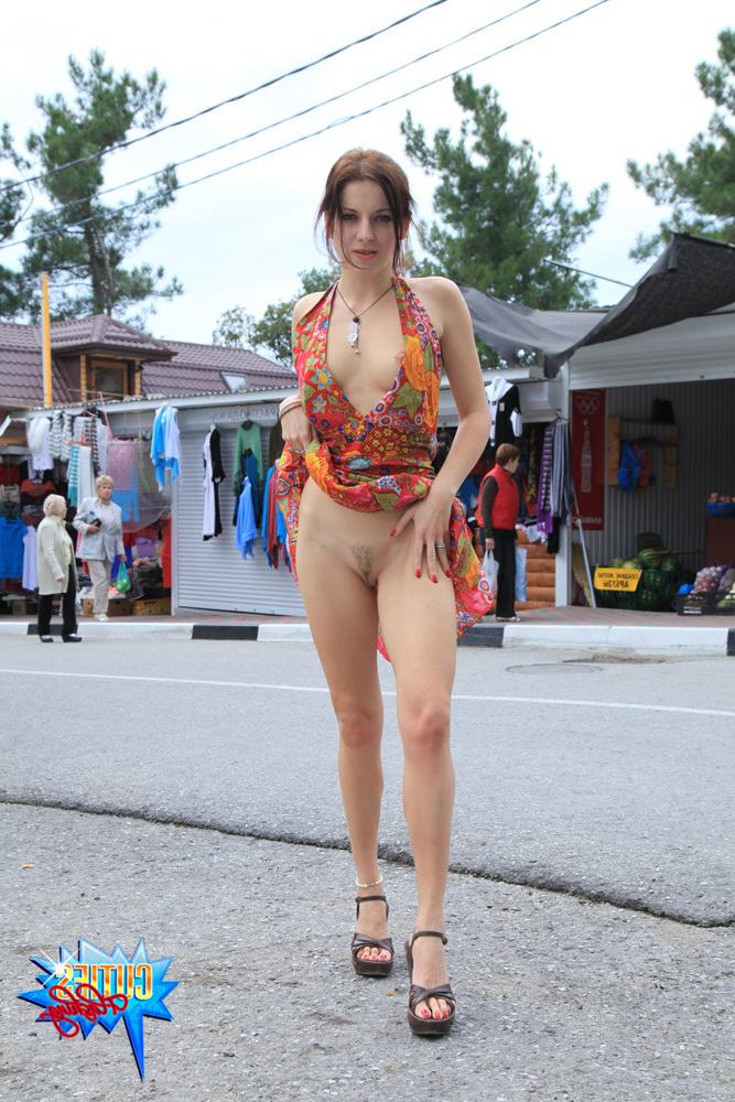 16P Shes got no panties under that sexy bright dress