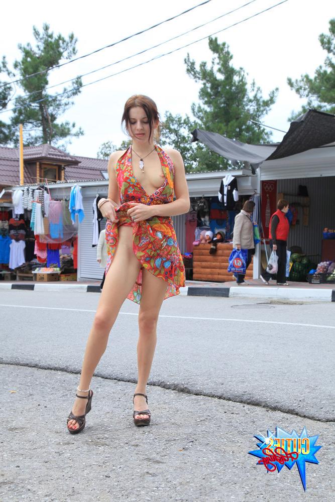 16P Shes got no panties under that sexy bright dress