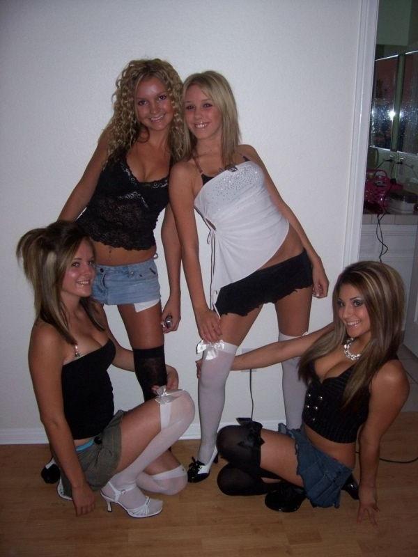 15P Drunk College Sweeties Party And Flash Perky Titties